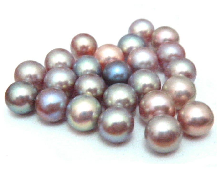 Natural Colours 5.5-6mm Undrilled Round Pearl